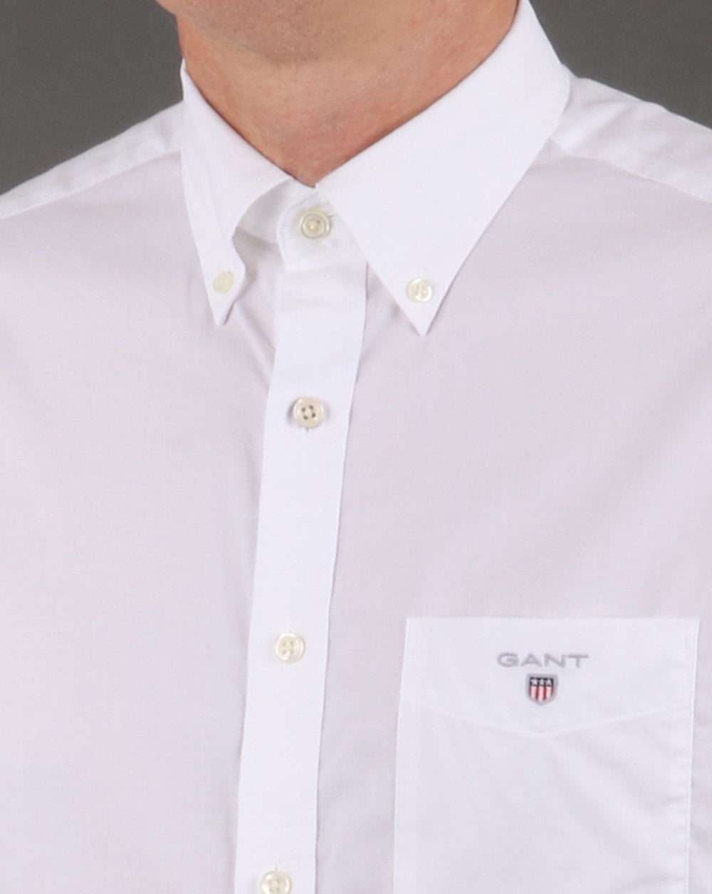 Gant Broadcloth Hemd Weiß