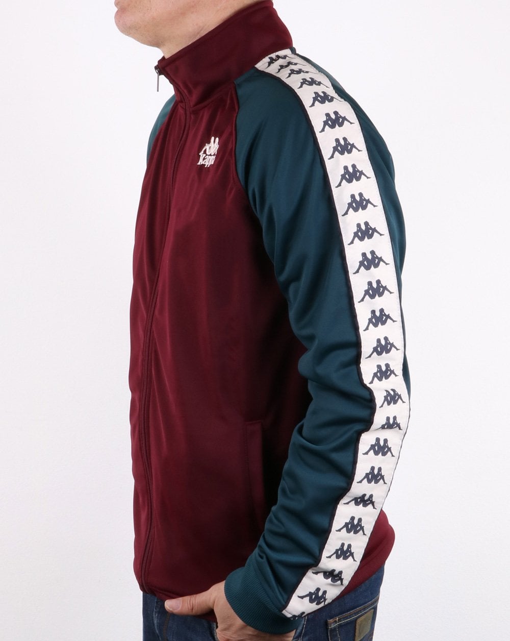 Kappa Britannia Track Top Dunkelrot/Dunkelblau