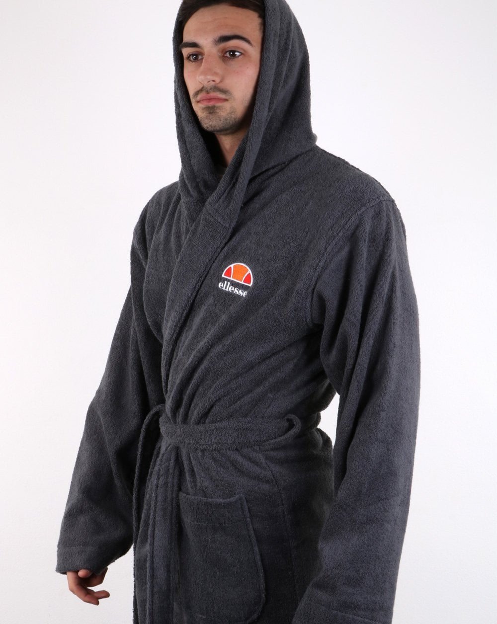 Ellesse Frottee-Morgenmantel Grau