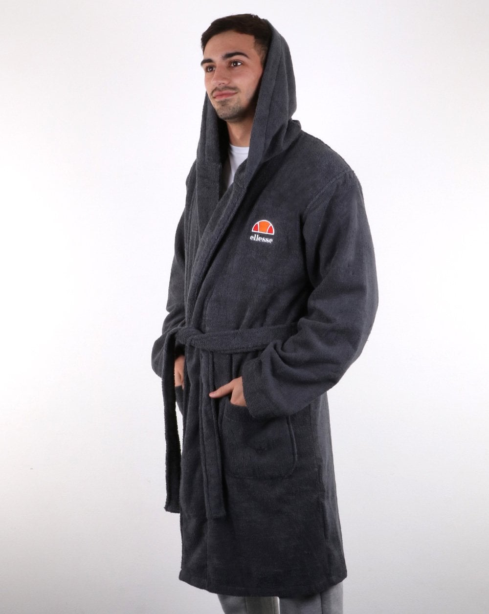 Ellesse Frottee-Morgenmantel Grau