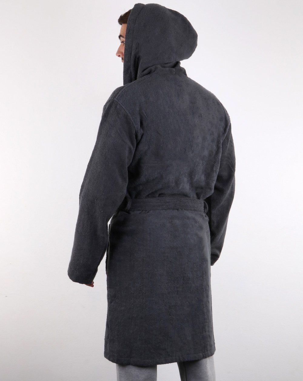 Ellesse Frottee-Morgenmantel Grau