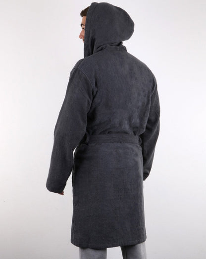 Ellesse Frottee-Morgenmantel Grau