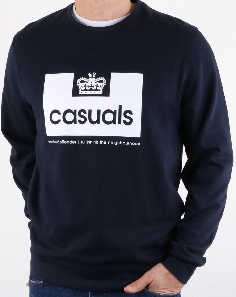 Weekend Offender Casuals Sweatshirt Marineblau