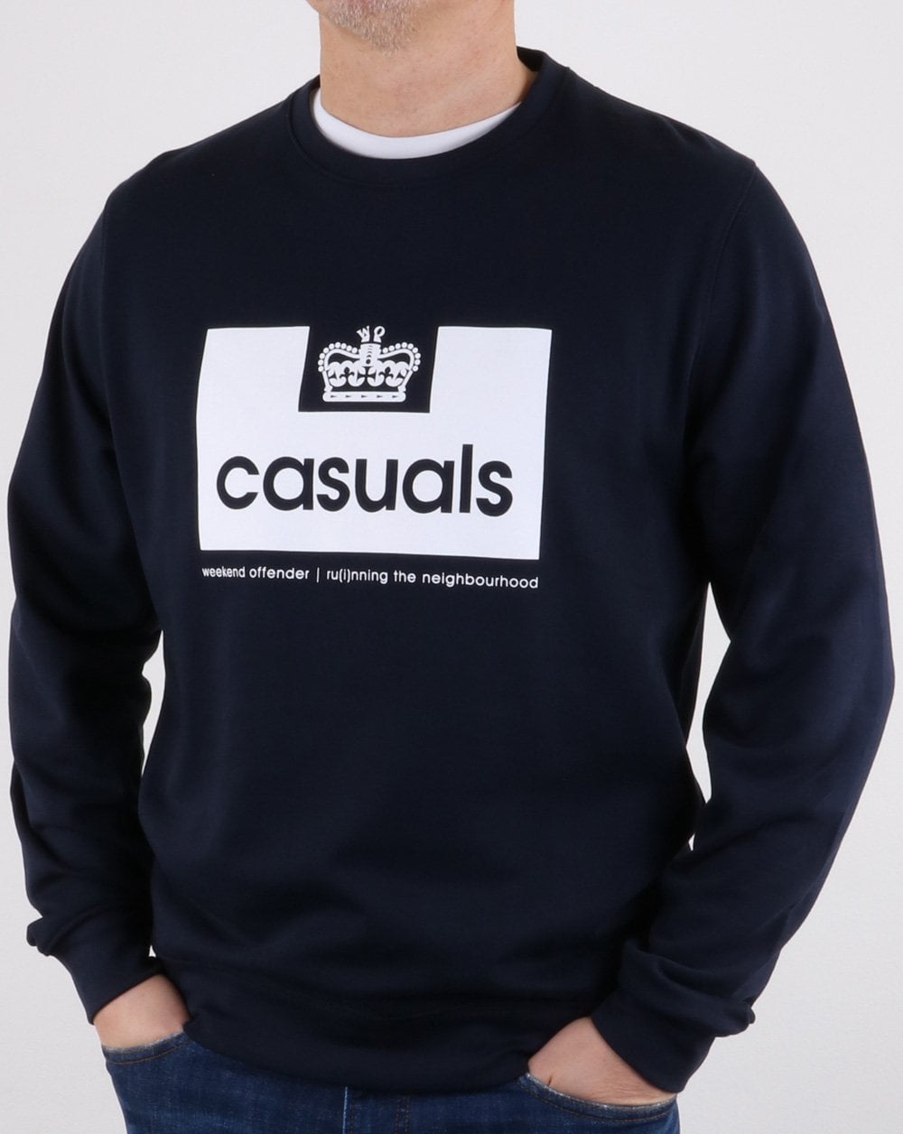 Weekend Offender Casuals Sweatshirt Marineblau
