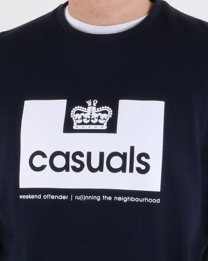 Weekend Offender Casuals Sweatshirt Marineblau