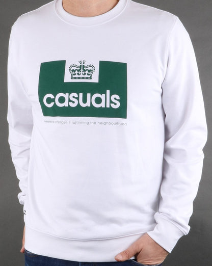 Weekend Offender Casuals Sweatshirt Weiß/Grün