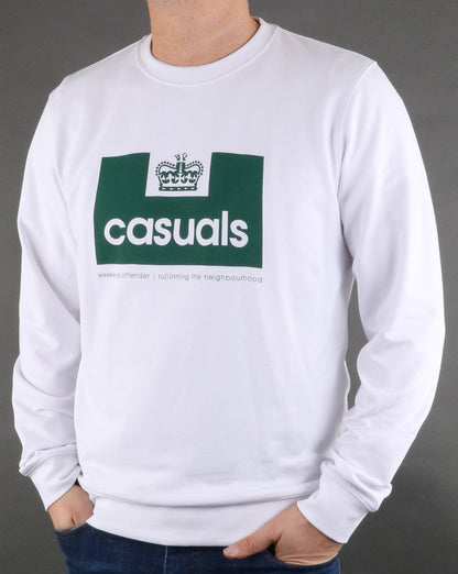 Weekend Offender Casuals Sweatshirt Weiß/Grün