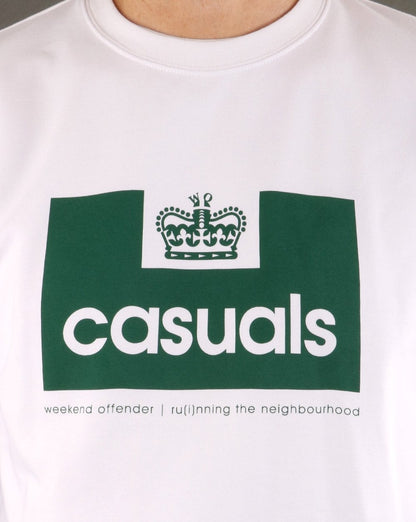 Weekend Offender Casuals Sweatshirt Weiß/Grün