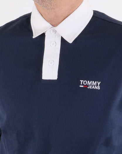 Tommy Hilfiger Essential Rugby-Shirt Marineblau