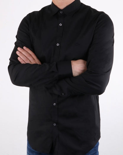 Lacoste Gewebtes Hemd Schwarz