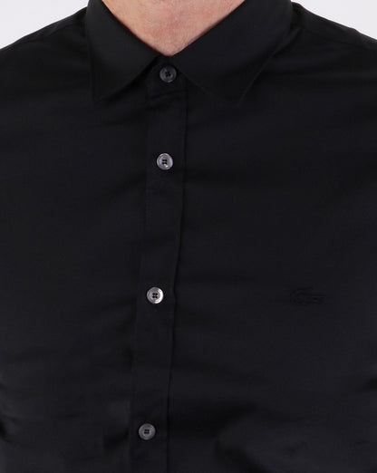 Lacoste Gewebtes Hemd Schwarz