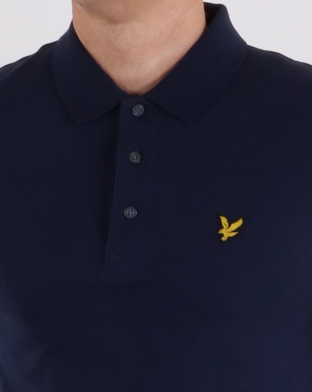 Lyle And Scott Langarm-Poloshirt, Marineblau