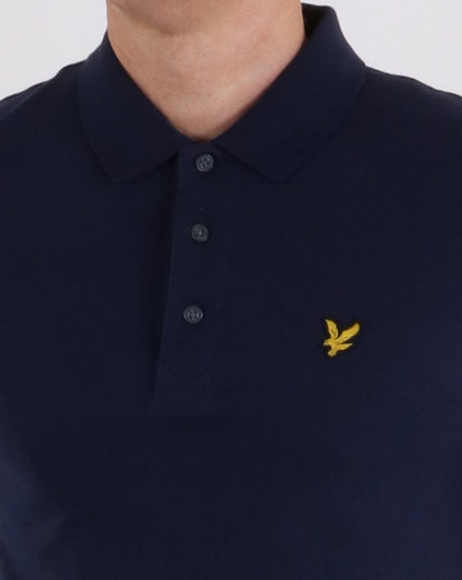 Lyle And Scott Langarm-Poloshirt, Marineblau