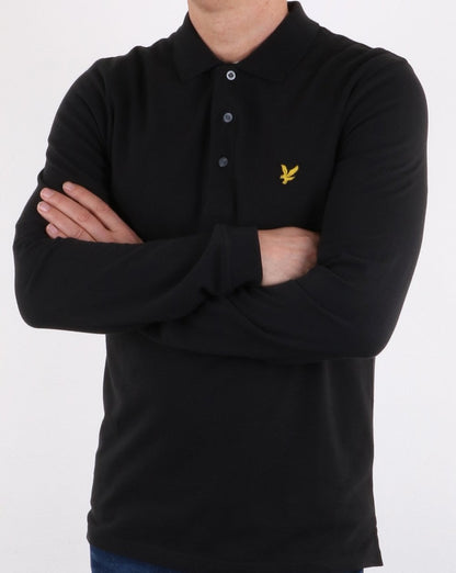 Lyle And Scott Langarm-Poloshirt True Black
