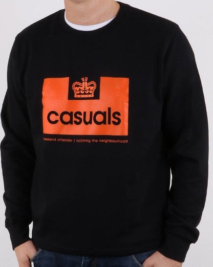 Weekend Offender Casuals Sweatshirt Schwarz/Orange