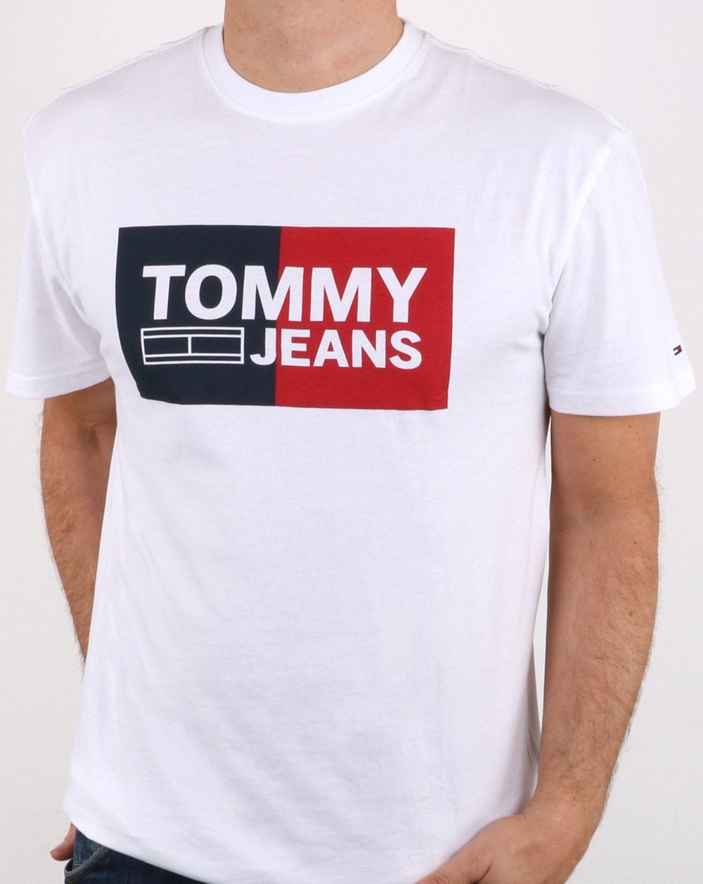 Tommy Hilfiger Split Box T-Shirt Klassisches Weiß