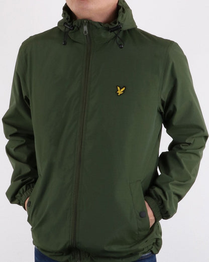 Lyle And Scott – Durchgehende Kapuzenjacke mit Reißverschluss, Woodland Green