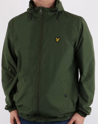 Lyle And Scott – Durchgehende Kapuzenjacke mit Reißverschluss, Woodland Green
