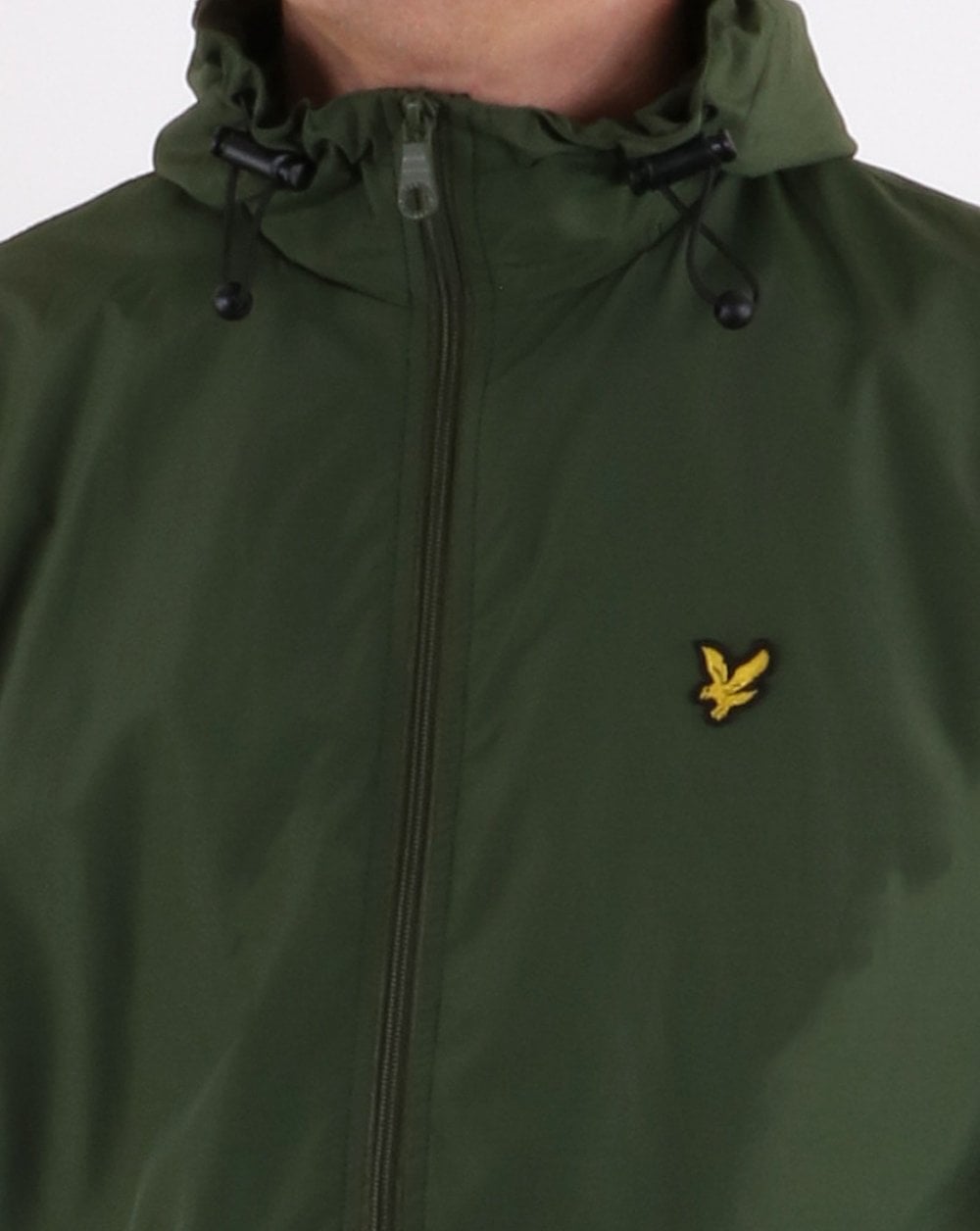 Lyle And Scott Zip Through Hooded Jacket Woodland Green
