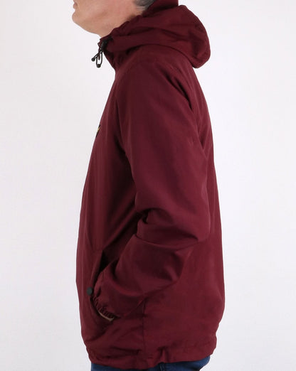 Lyle And Scott Durchgehende Reißverschlussjacke mit Microfleece-Futter in Weinrot