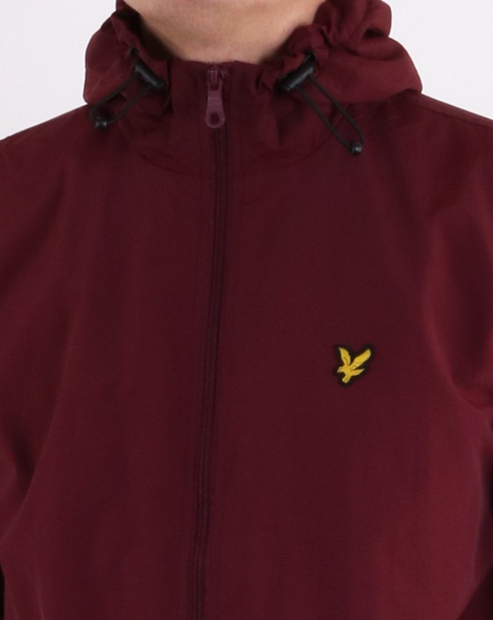 Lyle And Scott Zip Through Microfleece Lined Zip Jacket Claret