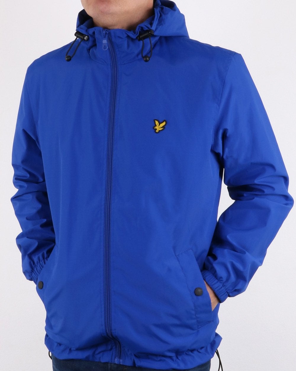 Lyle And Scott – Durchgehende Kapuzenjacke mit Reißverschluss in Duke Blue