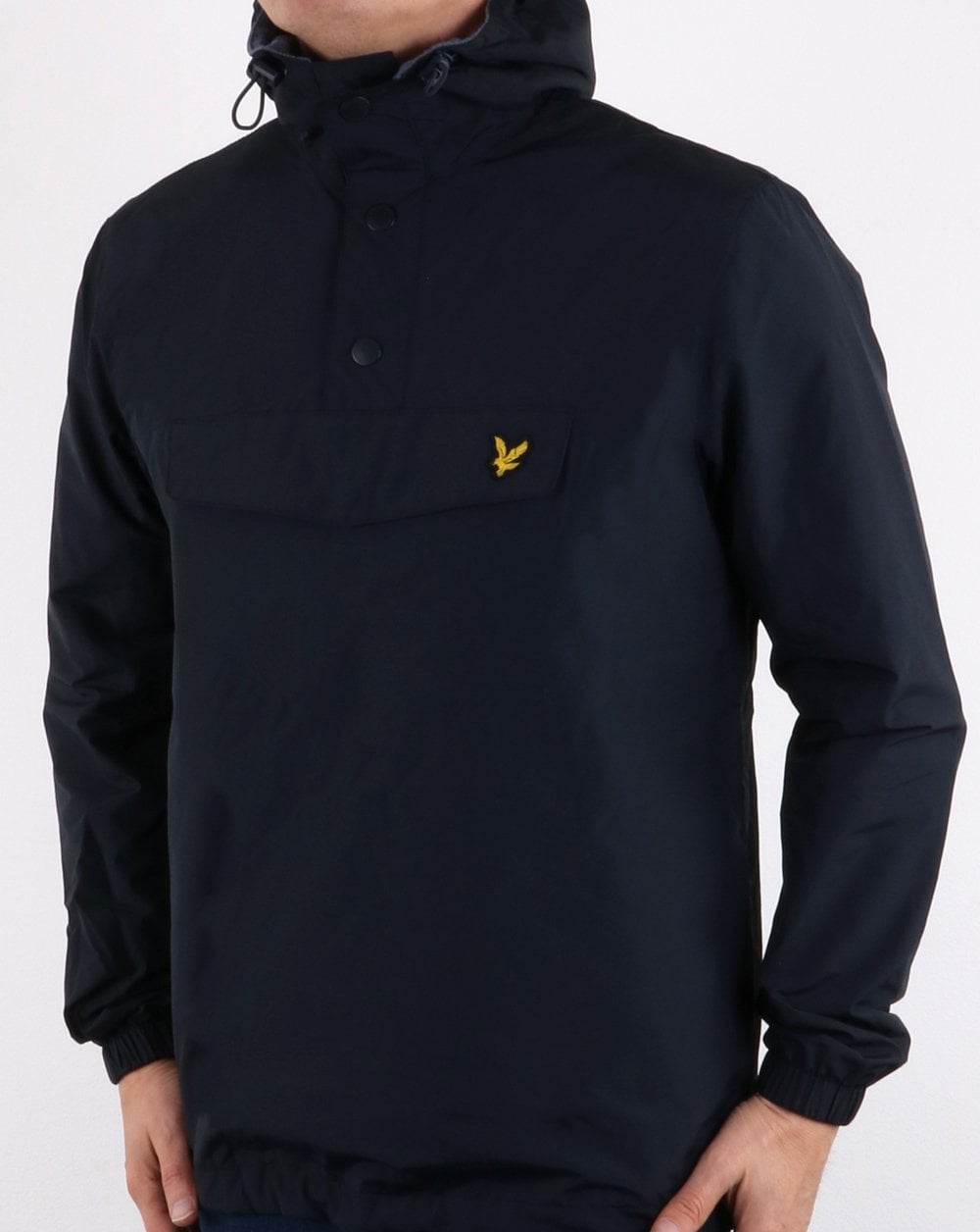 Lyle And Scott Quarter Zip Pocket Jacket Navy
