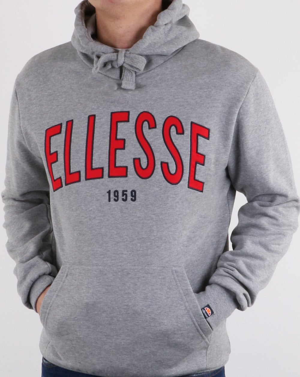 Ellesse – Kapuzenpullover „90's Outline“ in Grau