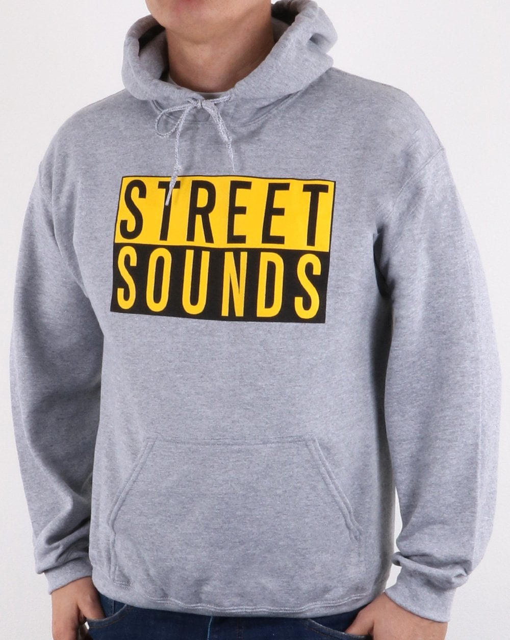 Street Sounds Logo Hoodie Mittelgrau Meliert