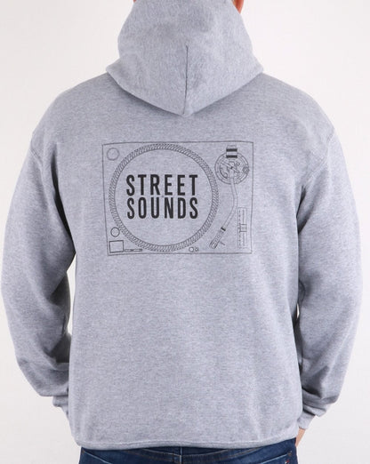 Street Sounds Logo Hoodie Mittelgrau Meliert