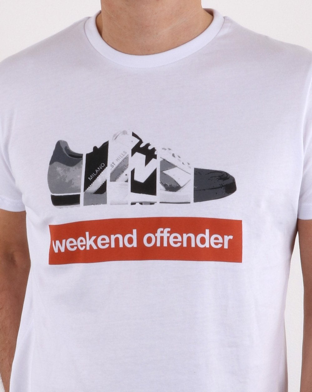 Weekend Offender Trainerspotting T-Shirt Weiß