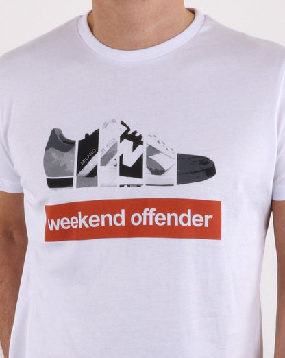 Weekend Offender Trainerspotting T-Shirt Weiß