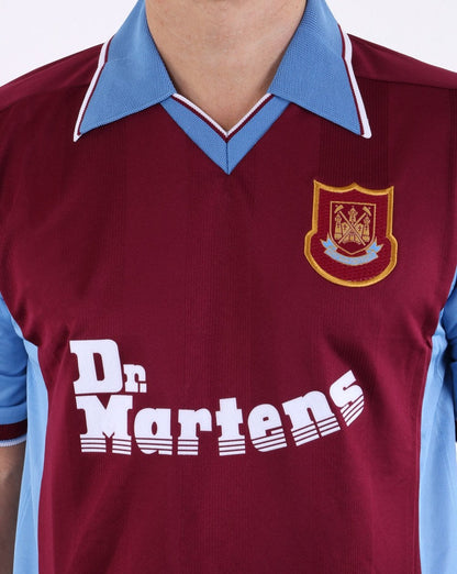 West Ham 1998 Trikot Weinrot/Himmelblau
