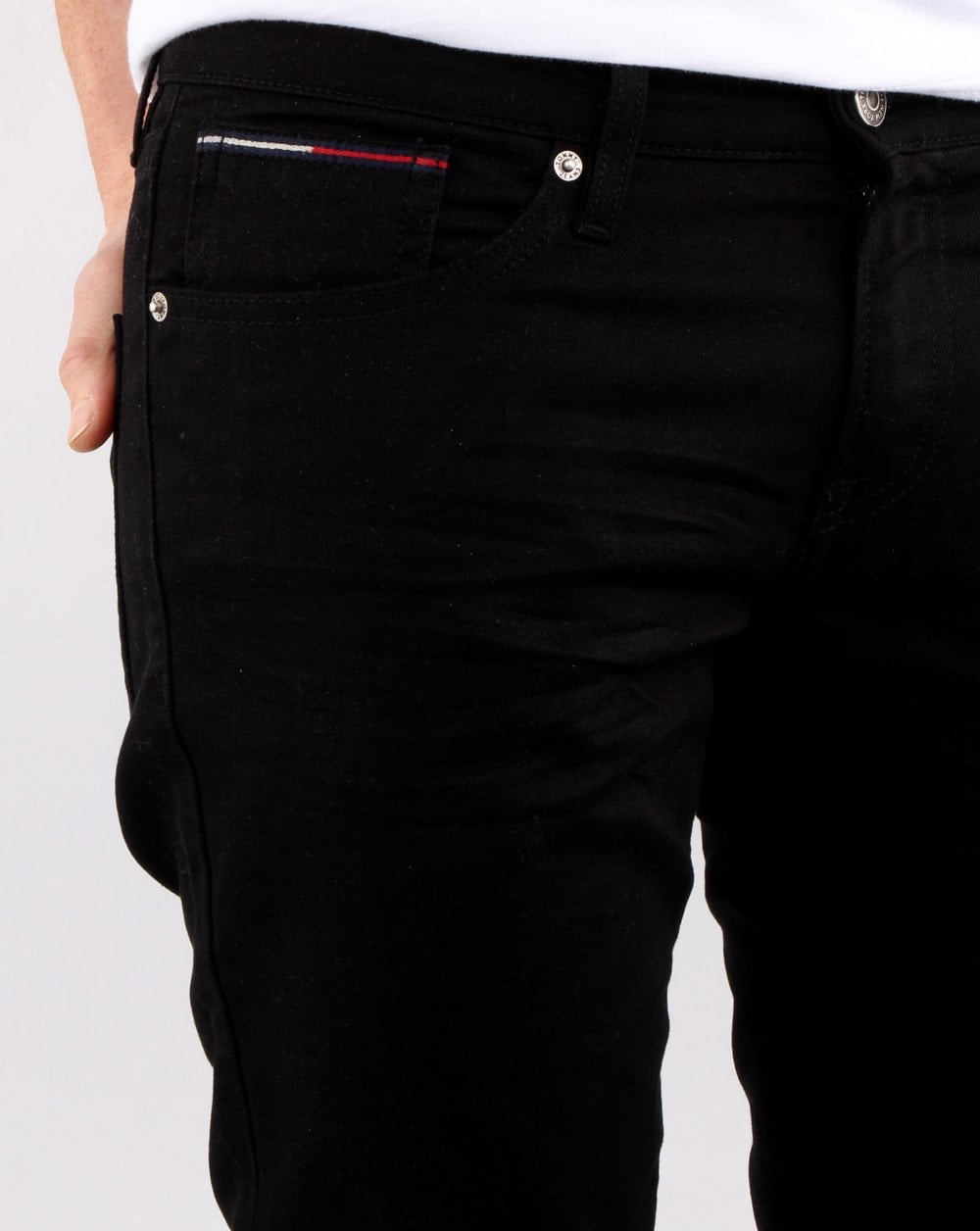 Tommy Jeans – Scanton – Slim-Fit-Jeans in Schwarz