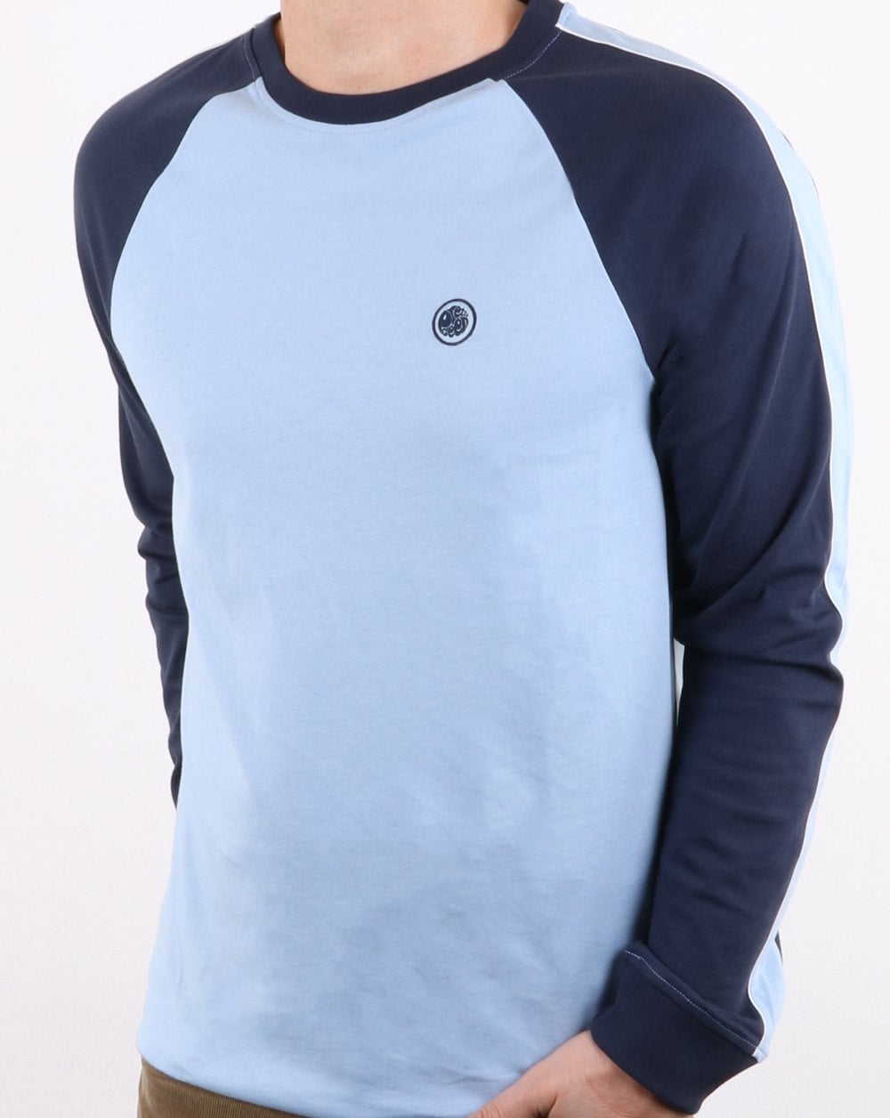 Pretty Green – Retro-T-Shirt im 90er-Stil, Himmelblau