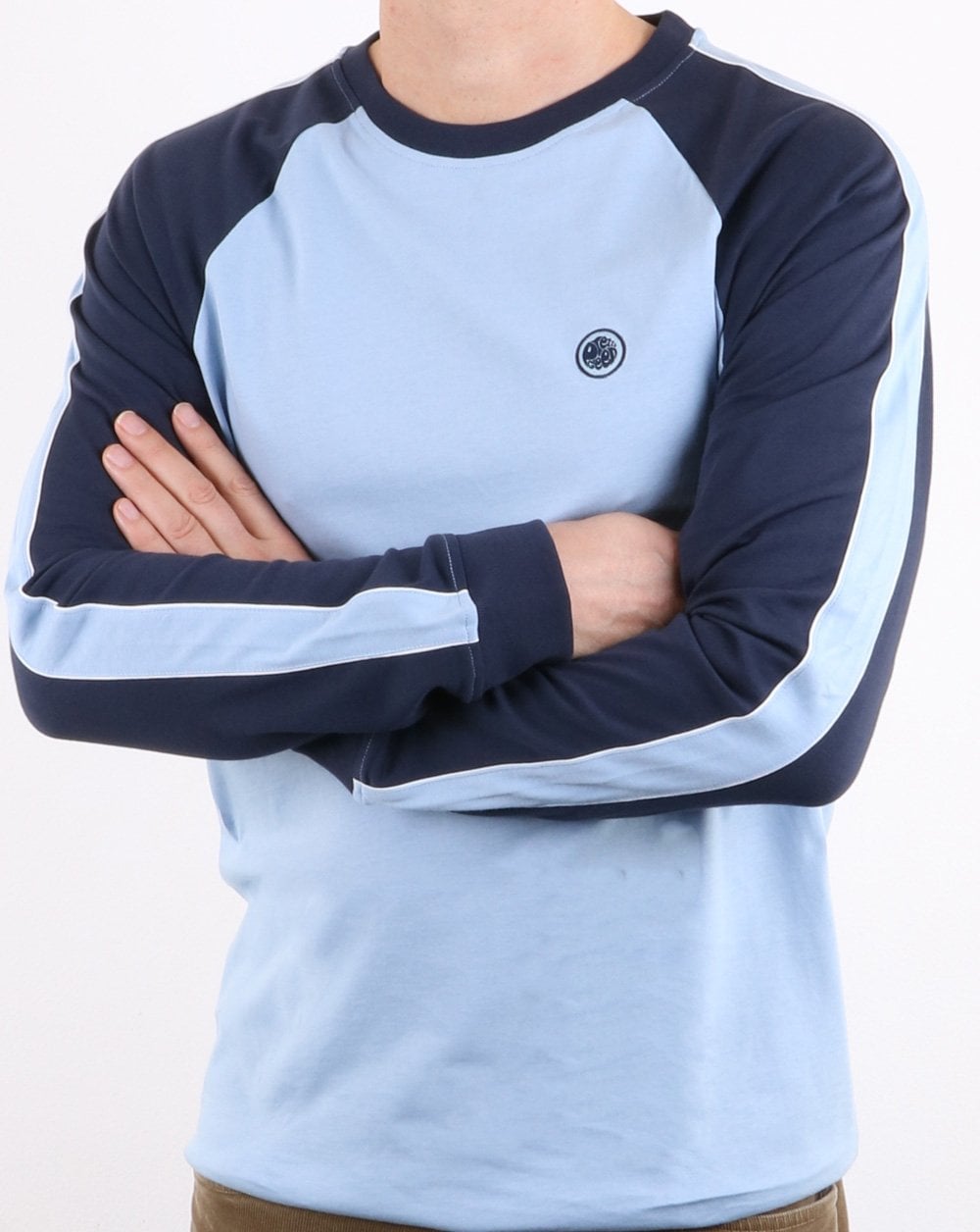 Pretty Green Retro 90s T-shirt Sky-Navy
