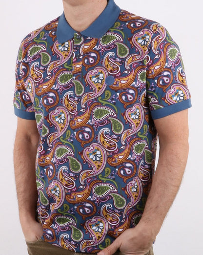 Pretty Green Ranson Paisley Poloshirt Vintage Paisley