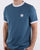Pretty Green Badge T-shirt Blue