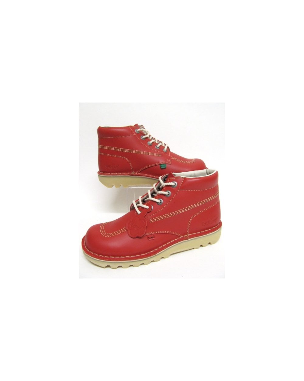 Kickers – Kick Hi – Rote Lederstiefel