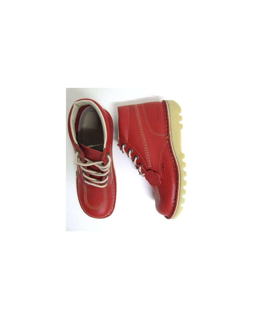 Kickers – Kick Hi – Rote Lederstiefel