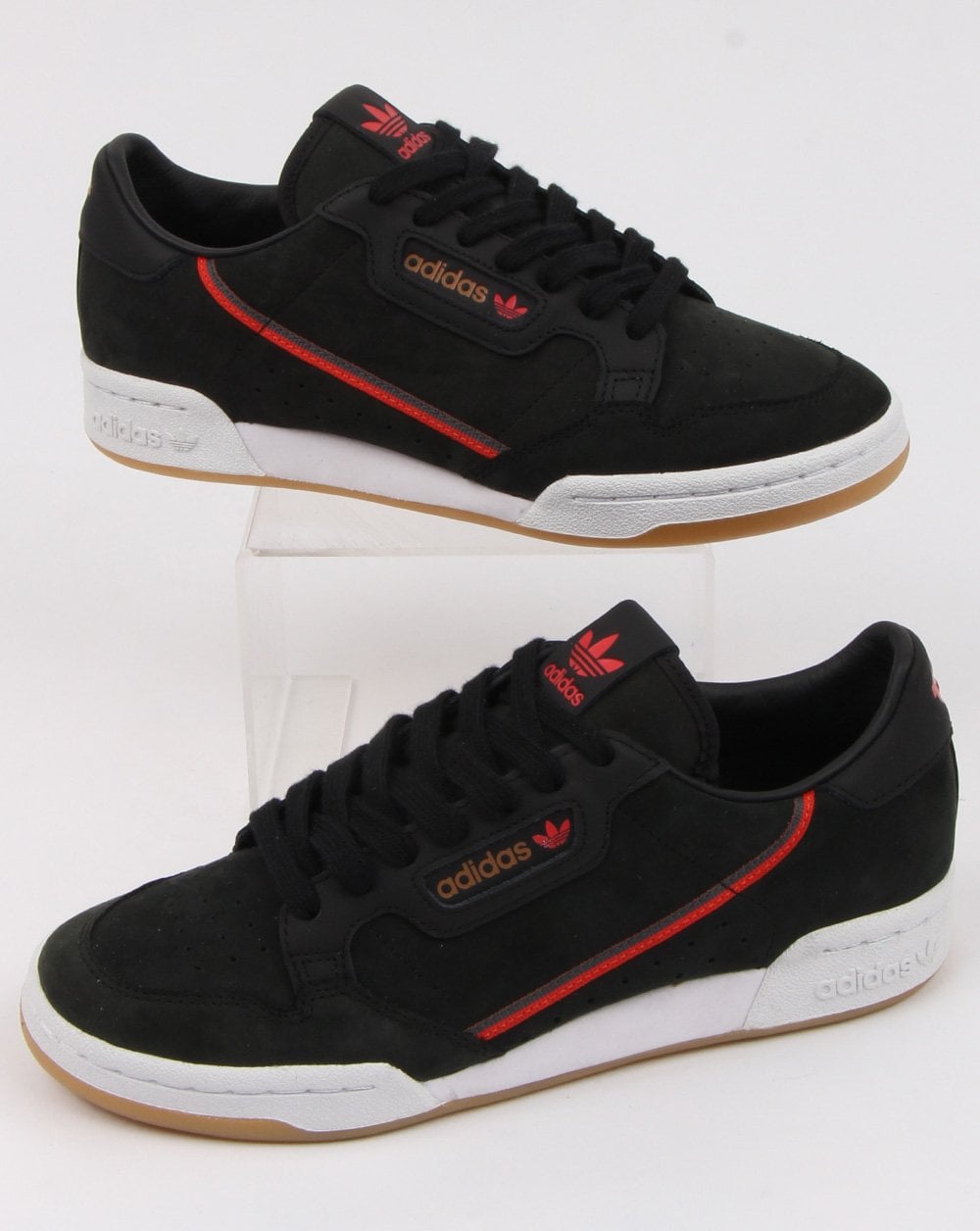 Adidas Continental 80 x TFL Turnschuhe Schwarz/Rot/Braun