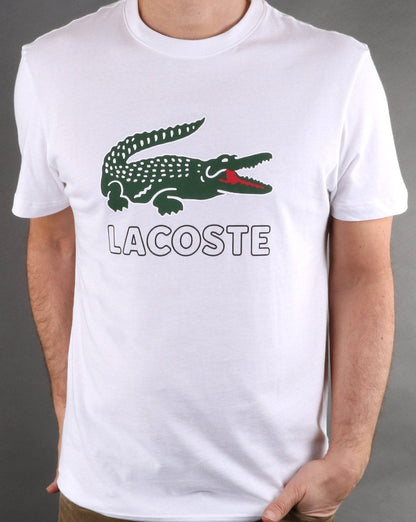 Lacoste Logo T-Shirt Weiß