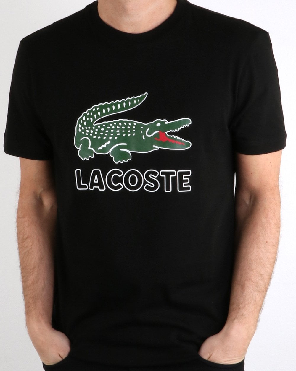 Lacoste Logo T-Shirt Schwarz