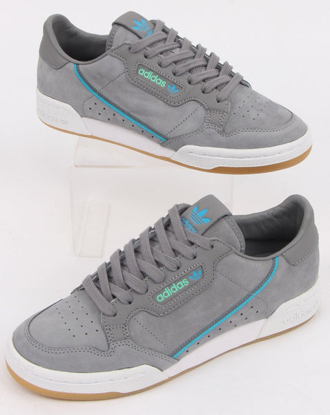 Adidas Continental 80 x TFL Trainers Grey/blue/green