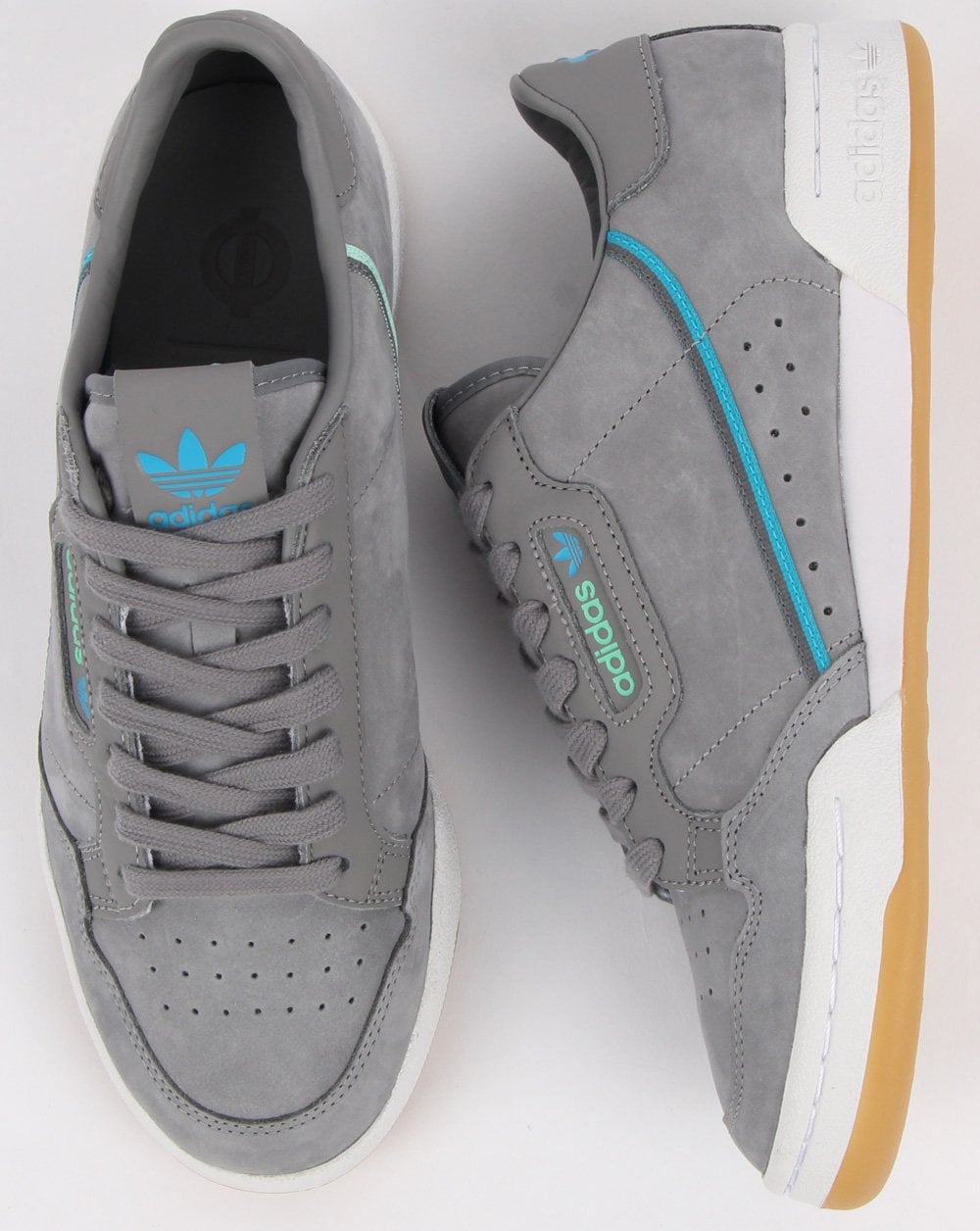 Adidas Continental 80 x TFL Turnschuhe Grau/Blau/Grün