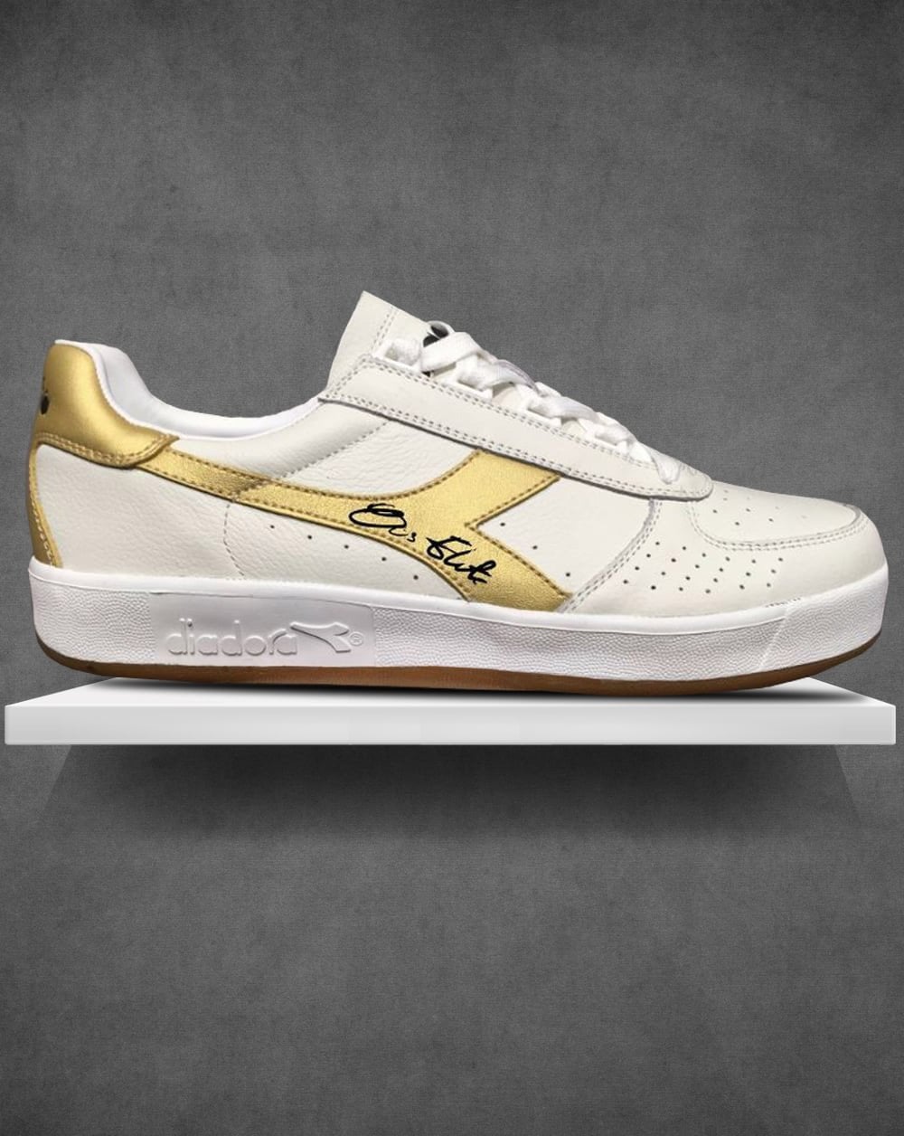 Diadora B. Elite 80s Signature Sneaker Weiß/Gold