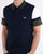 Lacoste Colour Sleeve Polo Shirt Navy, White and Green