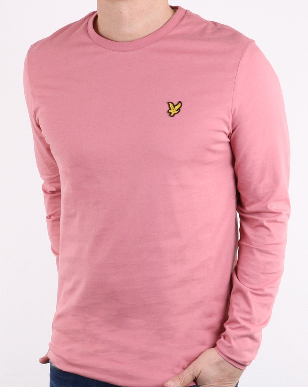 Lyle And Scott Langarm-T-Shirt Rosa