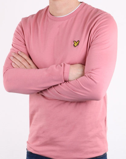 Lyle And Scott Langarm-T-Shirt Rosa