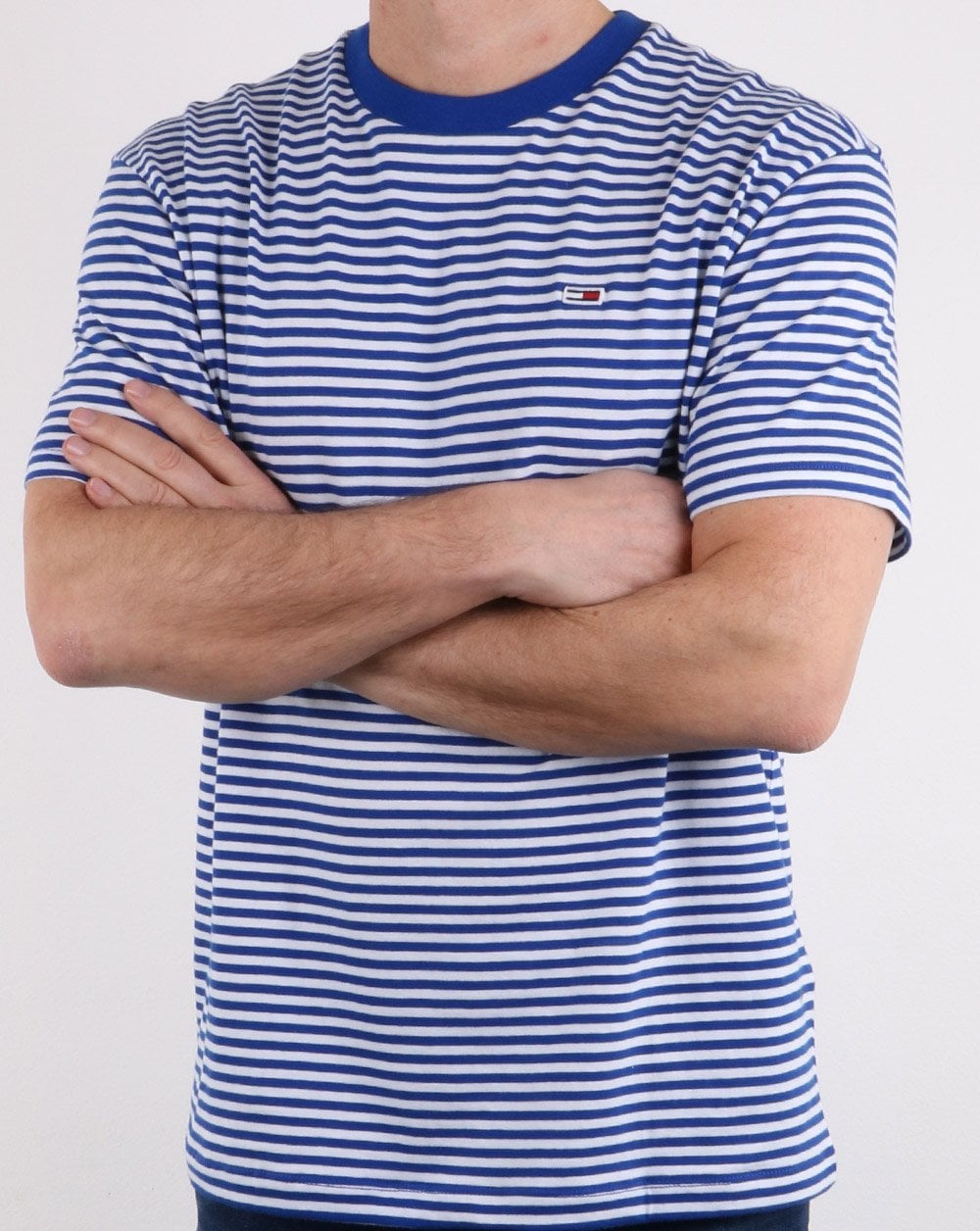 Tommy Hilfiger Stripe Tee Blau/Weiß